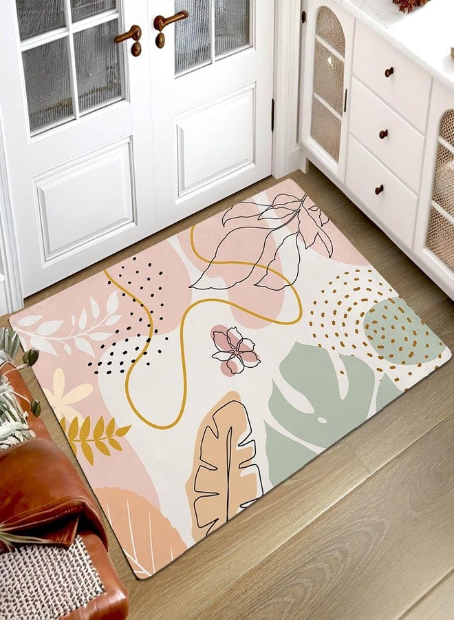 KAPLIPE 3x5 Boho Entryway Rug, Fall Thanksgiving Flower Area Rugs for Living Room, Floral Carpet for Girl Bedroom, Washable Kids Nursery Rugs for Classroom Decor Non-Slip Kids Playroom Rugs Mats - Image 3